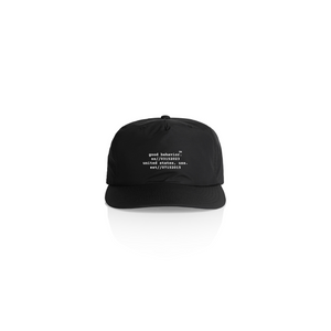 black ss23 surf hat//