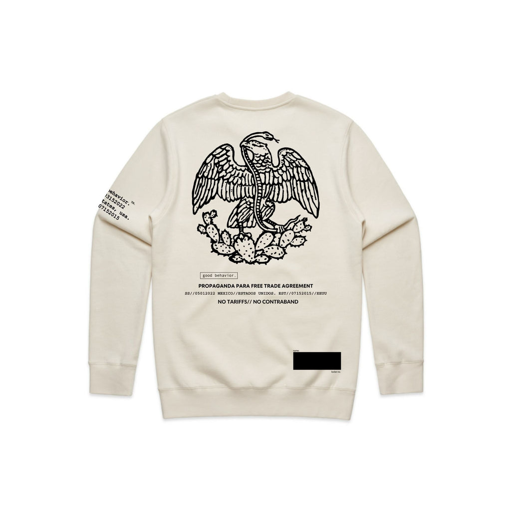 mexican eagle crewneck sweatshirt//