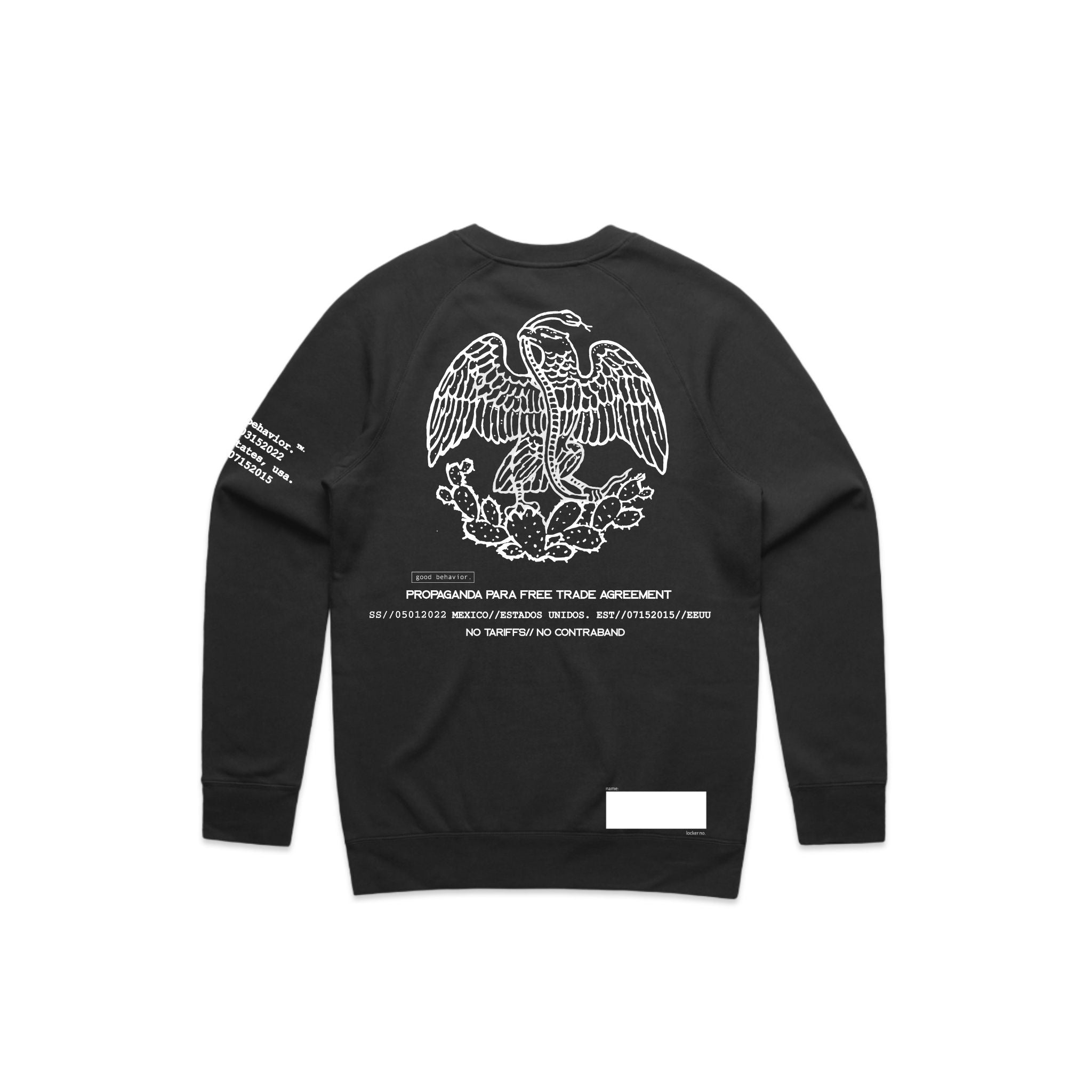 mexican eagle crewneck sweatshirt//