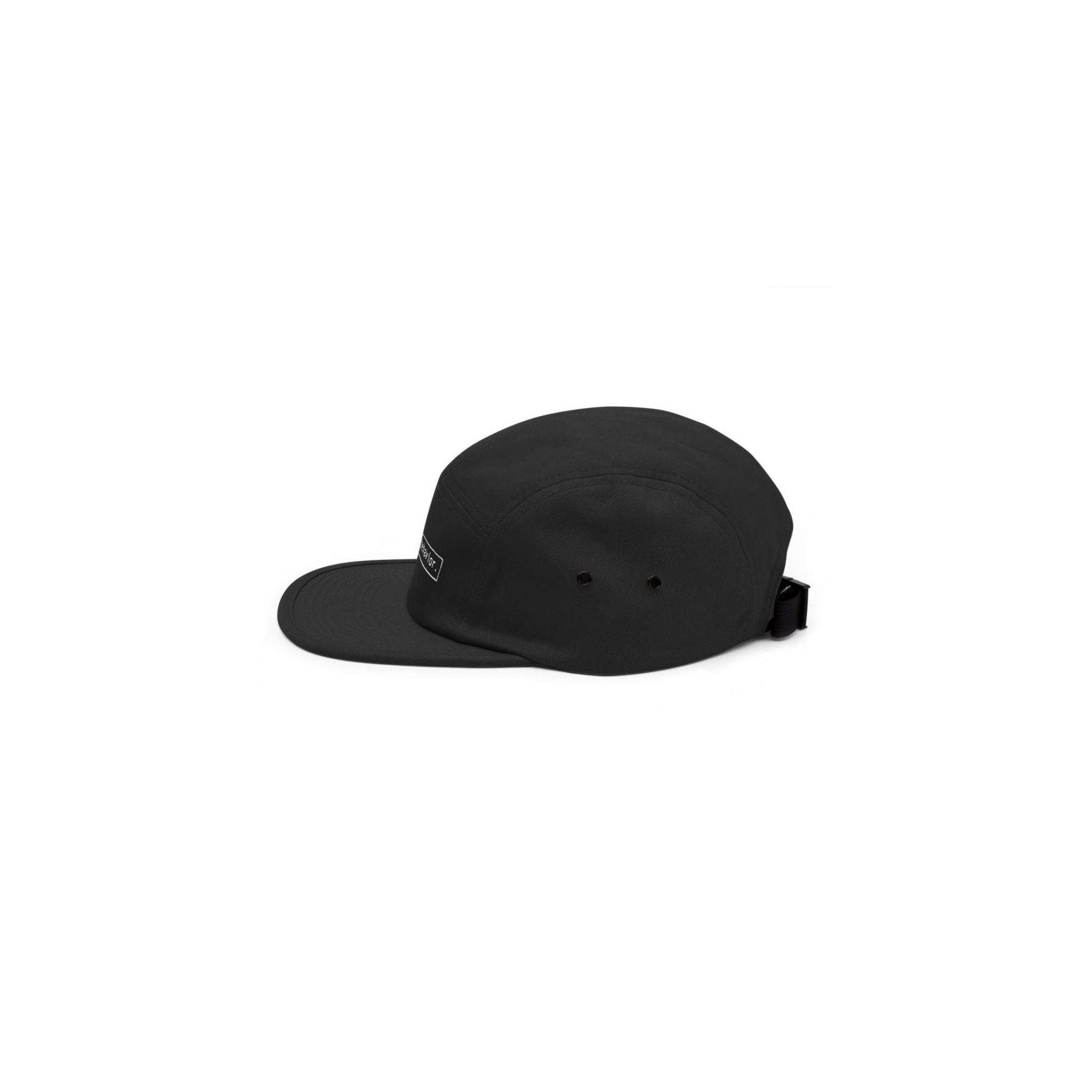 gb black five panel hat//