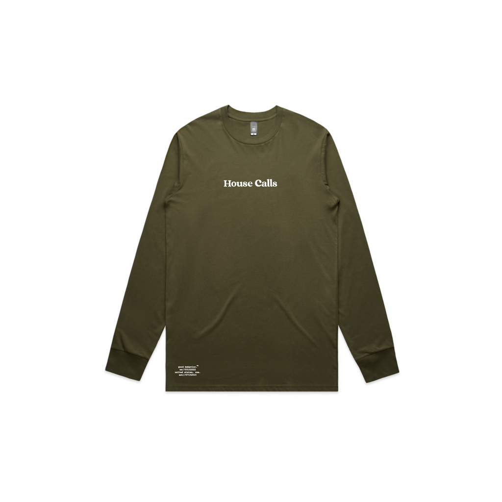 House Calls "Comic" Army Long Sleeve - Limited Release